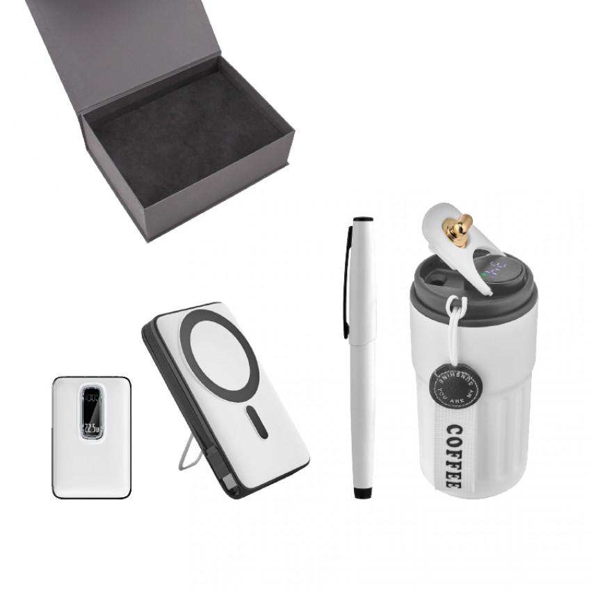 5081 Kalem & Powerbank & Termos Set