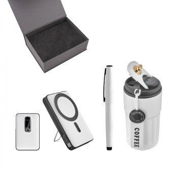 5081 Kalem & Powerbank & Termos Set