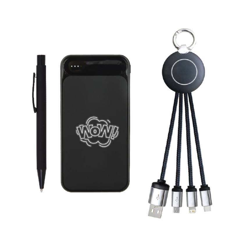5065 Kalem & Powerbank & Anahtarlık Set